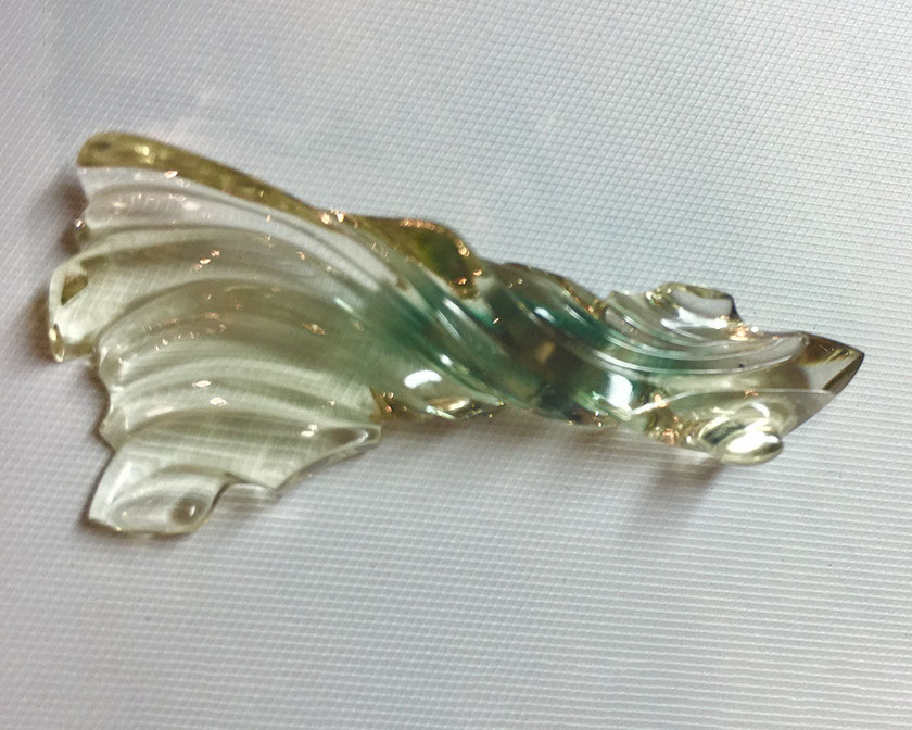 24.00 ct Green-Champagne Oregon Sunstone from Double Eagle Mine