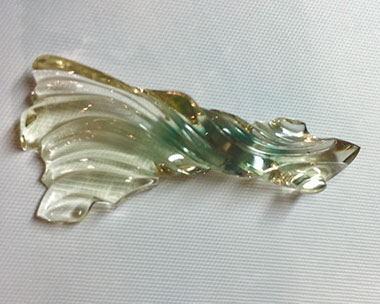 24.00 ct Green-Champagne Oregon Sunstone from Double Eagle Mine