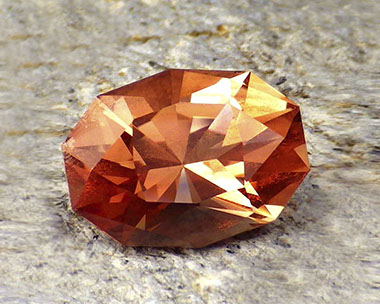 Flawless 5.38 ct Padparadscha Pink-Orange Oregon Sunstone from PANA Mine, 2017 Production