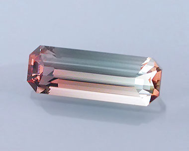 8 ct Blue-Teal To Pink-Peach Dichroic Oregon Sunstone in Elongated Emerald Cut