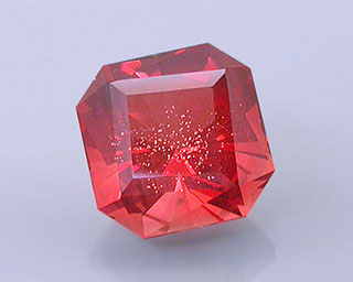 5 ct Red Schiller Oregon Sunstone in Twisted Barion Square Octagon