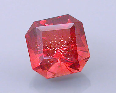 5 ct Red Schiller Oregon Sunstone in Twisted Barion Square Octagon