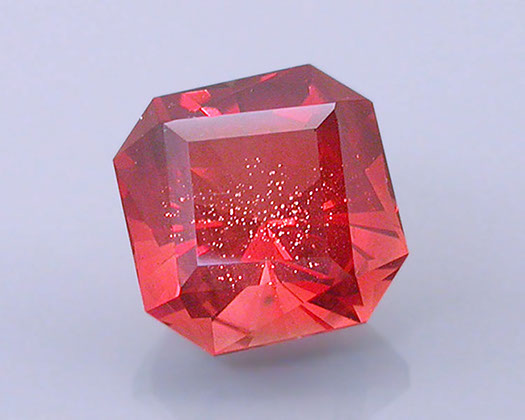 5 ct Red Schiller Oregon Sunstone in Twisted Barion Square Octagon