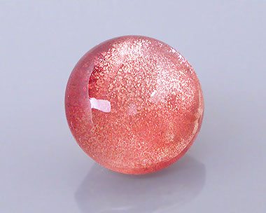 5 ct Peach-Pink Schiller Oregon Sunstone in Round Cabochon